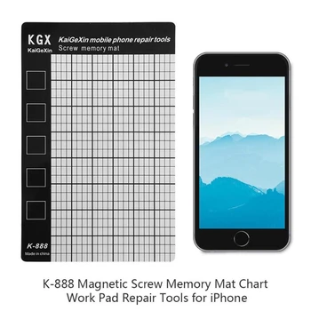 1PC K-888 מגנטי לדפוק שטיח זיכרון תרשים משטח עבודה נייד טלפון כלי תיקון 145 X 90 מ 